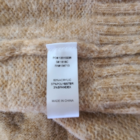 Doe & Rae Open Front Cardigan Sweater Size Large - Picture 6 of 6